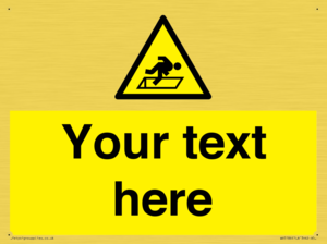 Custom Warning Hatch Sign